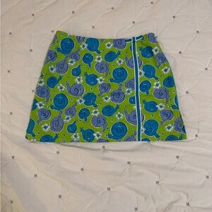 Lilly Pulitzer white label “Escargot” Skirt, Size 6.